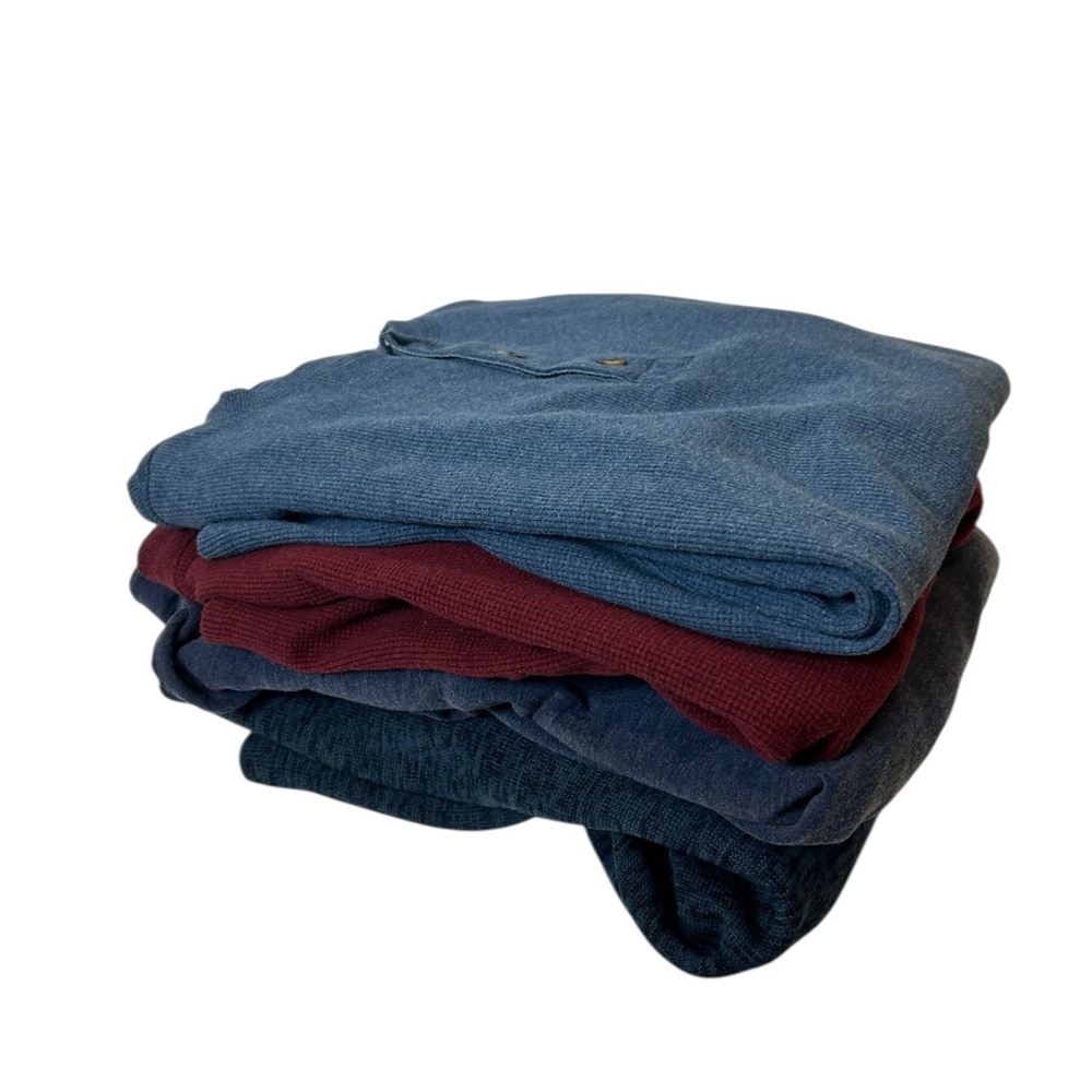 Men’s Lot Bundle Mix Long Sleeve Size M-L Lands End Banana Republic Members Mark